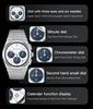 Specht&Sohne New Fashion Watch 41MM Stainless Steel Watch Rose Gold Luminous Male Sport Quartz Wristwatch 50M Waterproof