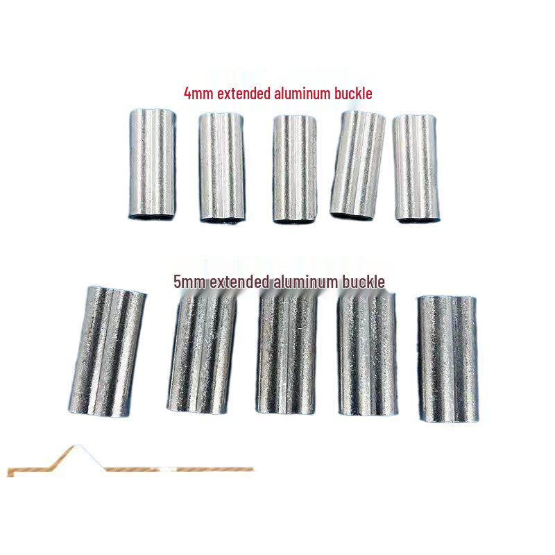 Outdoor Steel Wire Rope Accessory: Aluminum Sleeve & 8-Shaped Buckle Clip