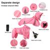 2PCS/Set Big Dog Jumpsuit Raincoat Waterproof Pet Clothes Rain Cape for Mid Large Dogs Labrador Rain Coat French Bulldog Poncho
