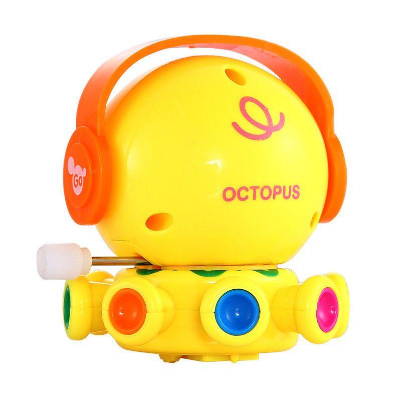 Entzückendes Kleinkind Drehbar Aufziehbares Cartoon Spielzeug Tier Oktopus Mit Zufälligen Farben