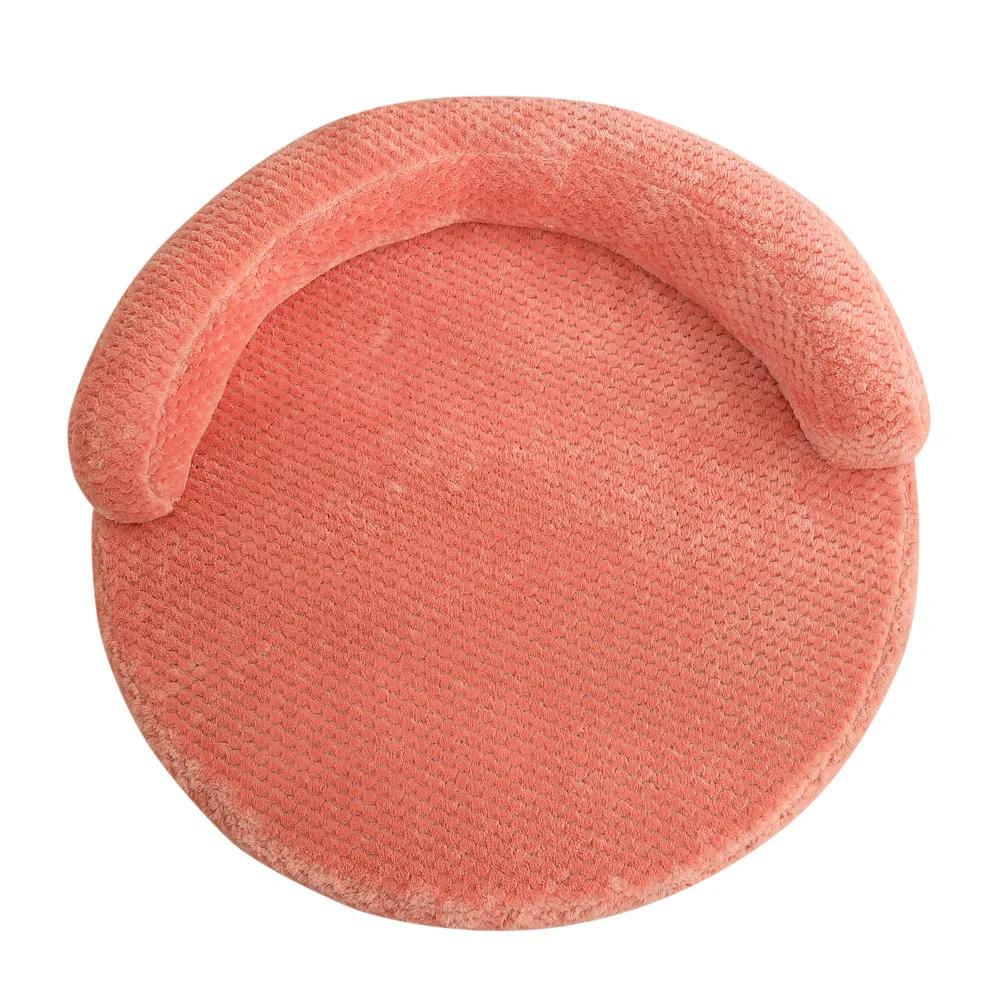 Removable Large Plush Round Dog Bed Cat Puppy House Sleeping Mats Sofa Cat Bed Dog Kennel Mattress Pad Pet Cushion Supplies