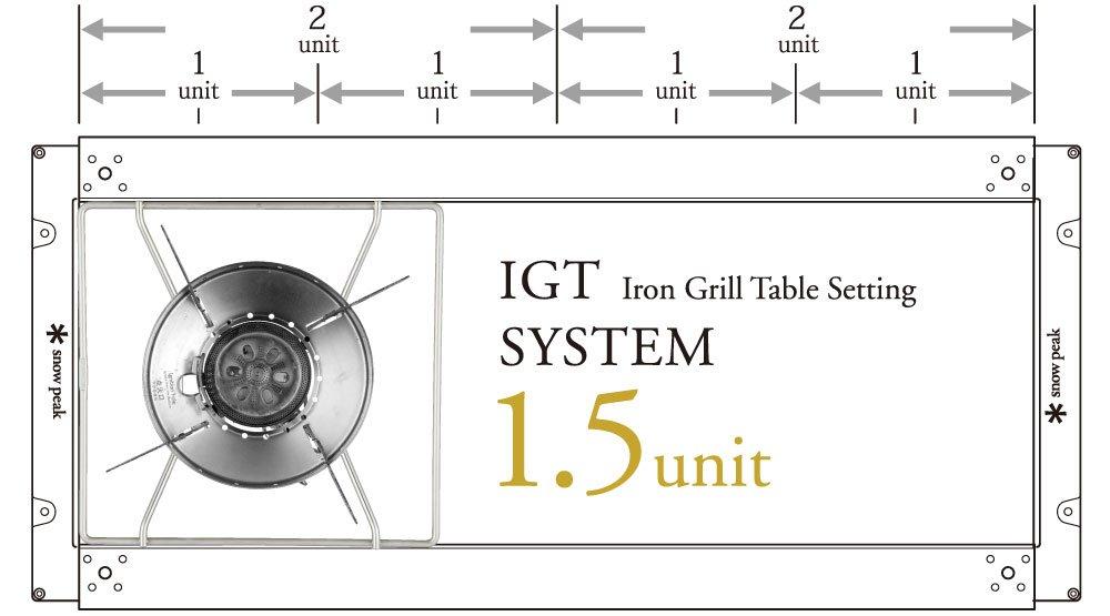 Snow Peak Iron Grill Table Strong Flame Joint Frame GP-040