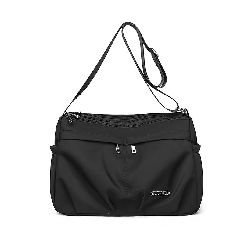 Einfarbige Umhängetasche Damen Große Kapazität Schultertasche Muttertasche