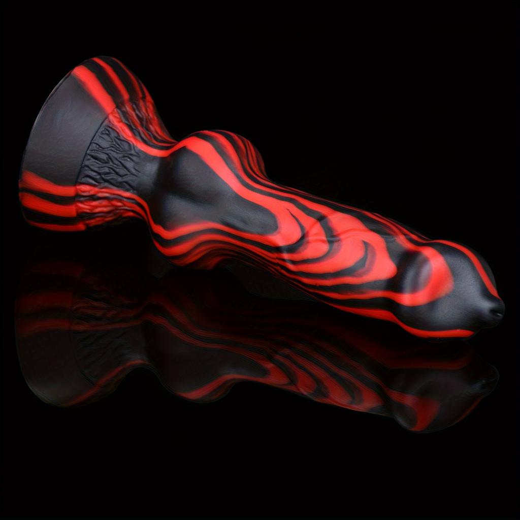 Fantasy Knot Silicone Dildo, Soft Liquid Silicone Design, Strong Suction Cup, Flexible Texture, Premium Fantasy Collection, Discreet Packaging