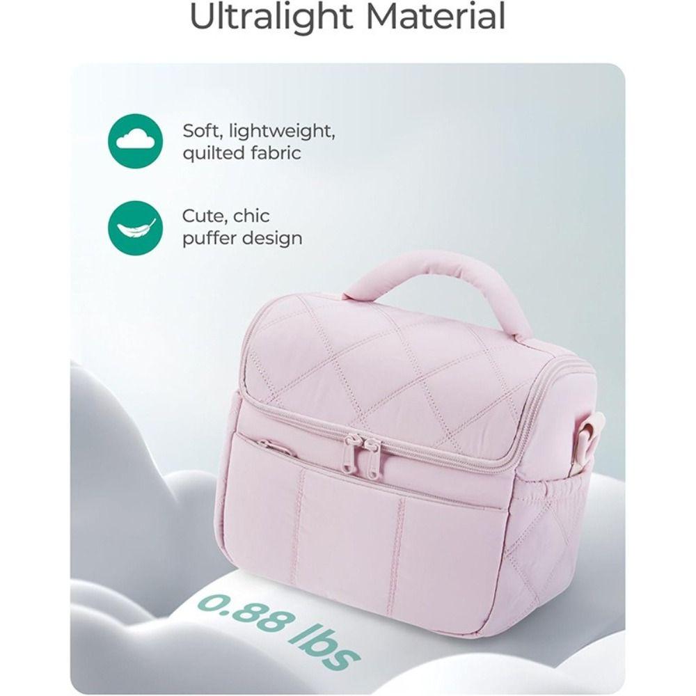 Langlebige Nylon-Lunchtasche Wiederverwendbar Auslaufsicher Isoliert Lunchbox Multifunktionale Isolierte Tasche Damen