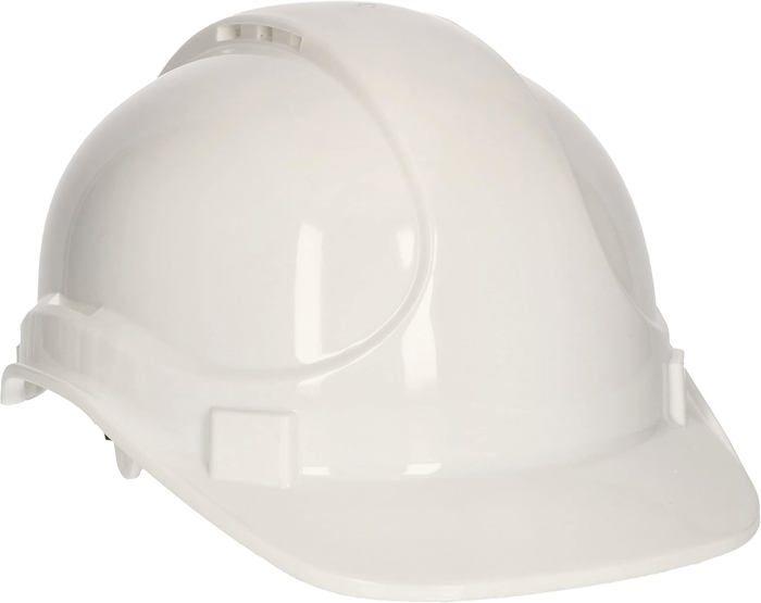 Adjustable Construction Helmet with Chin Strap - White - Kotarbau