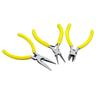 3 Types 5inch Mini Yellow Color Hand Pliers Repair Tools Cutting Zippers Pull Needles Wires Scissors Handmaking