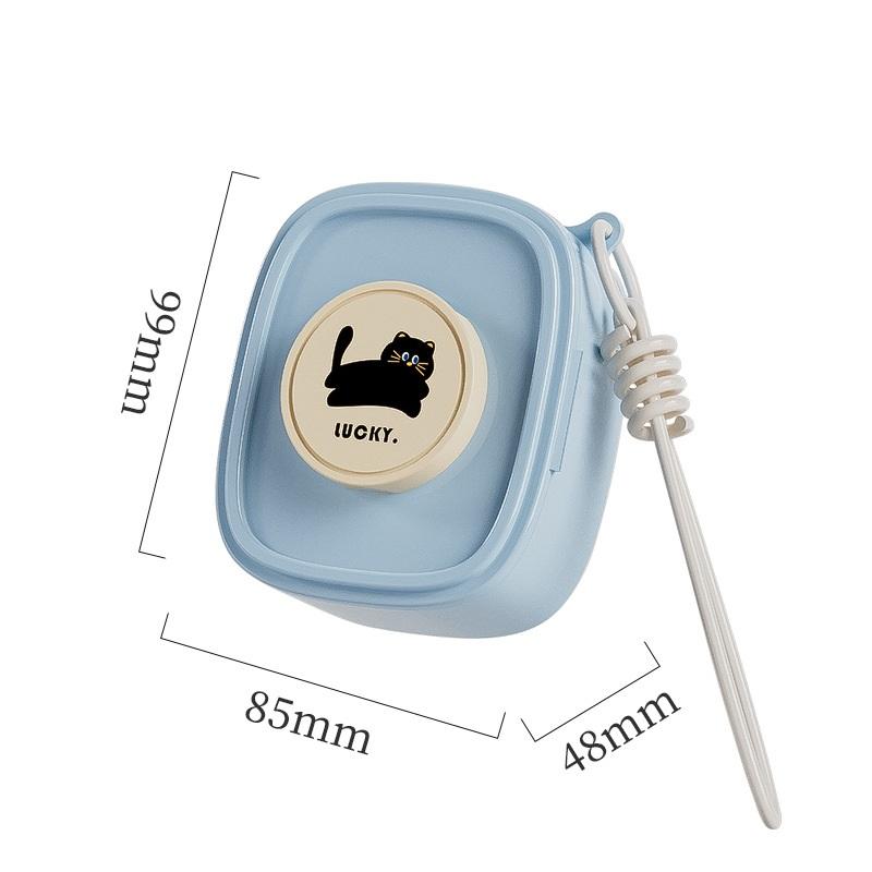 Convenient Multi Data Cable Storage Box Lipstick Makeup Organizer Desktop Neatness Portable Carry Handle Design With Stand синий