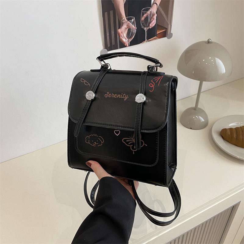 

2025 trend color matching travel leisure design going out college style new design texture portable backpack women