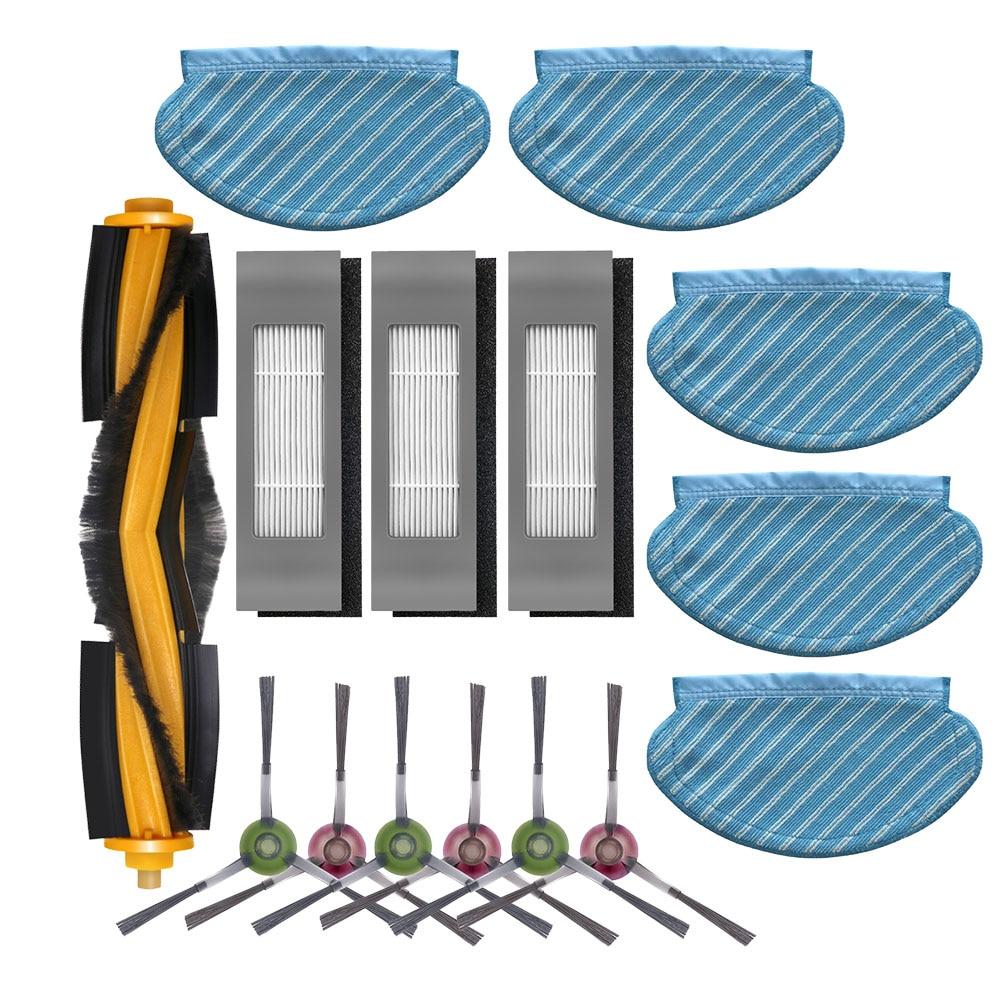 

Комплект ткани для швабры с боковой щеткой фильтра для Ecovacs Deebot Ozmo 920 950 Замена деталей пылесоса Аксессуары для дома