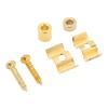 10Sets With Mounting Screws Guitar String Retainer Gold Color String Retainer Set  For Guitar