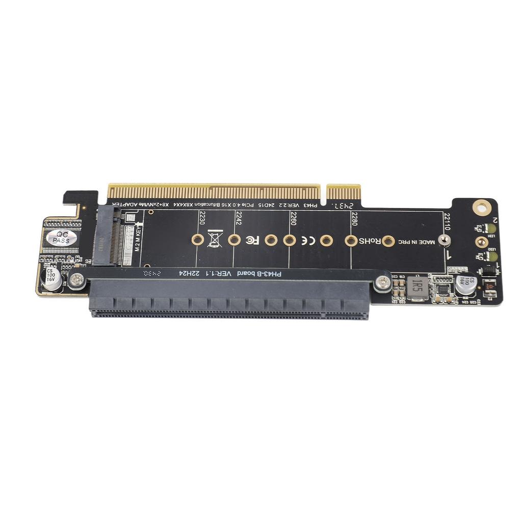 PCIE X16 Expansion Card M.2 NVMex2 Supports PCIE4.0 Pcie X16 to X8 X4 X4 Split Expansion Card