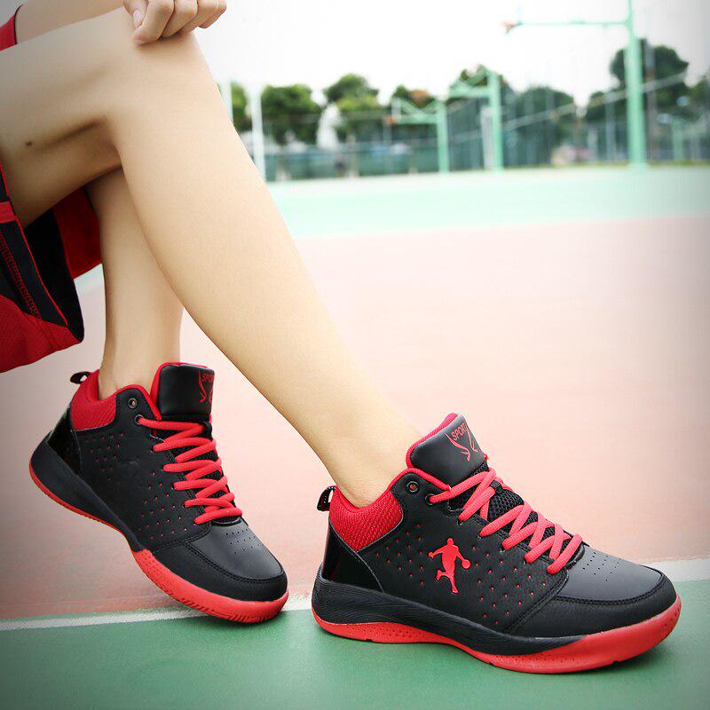 Buy Casual Men Basketball Sneakers High Top Training Shoes Breathable