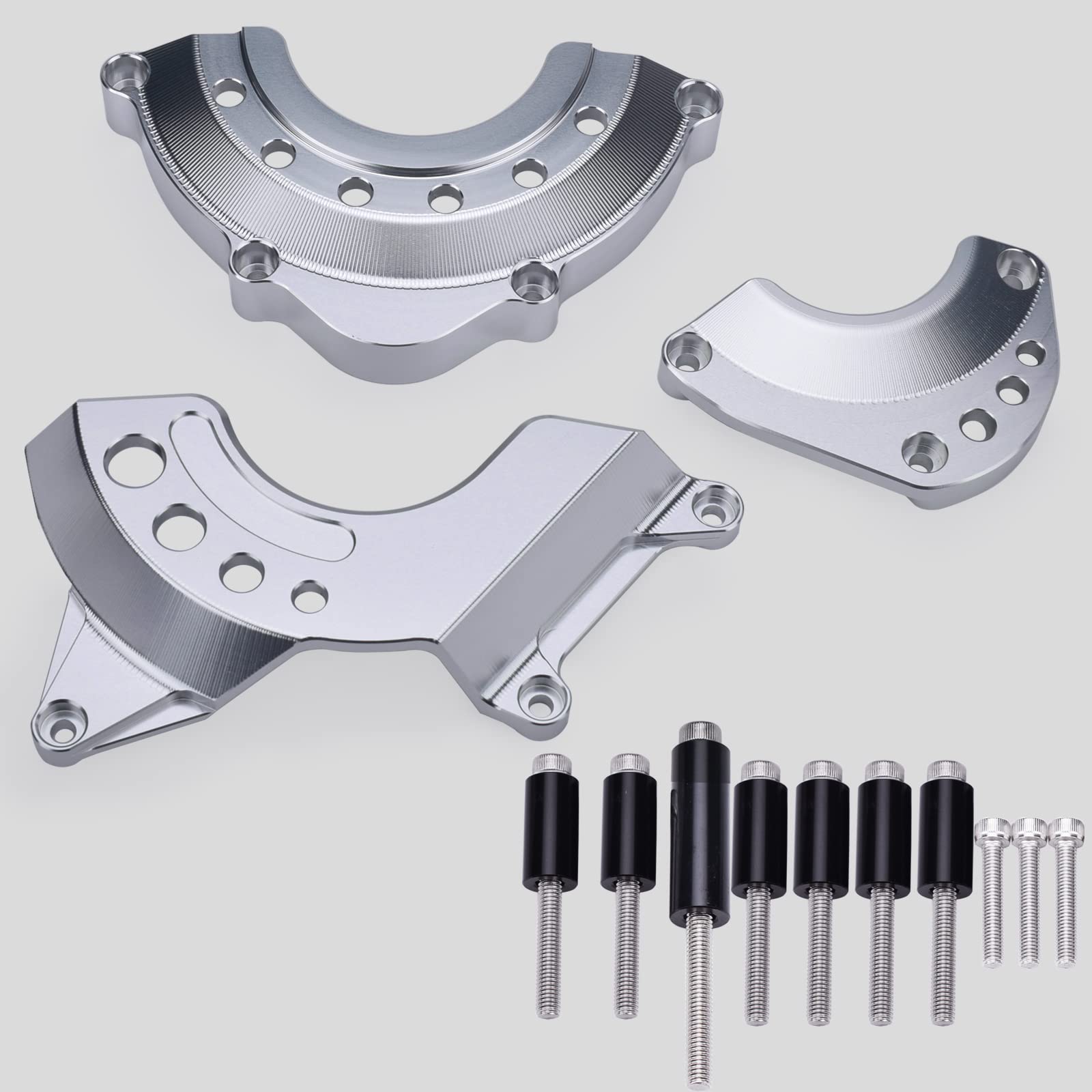 

[LEDISHUN] Крышка двигателя Слайдер двигателя Защита двигателя для Kawasaki Z900 Z900RS Z900RSCAFE Все модели (Цвет серебристый)