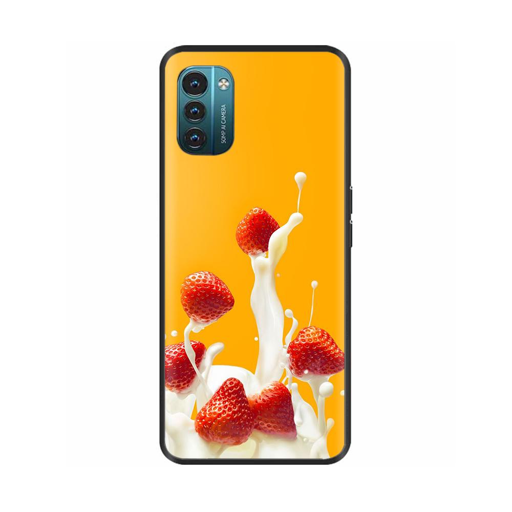 For Nokia G60 5G Case Painted Black TPU Silicone Soft Phone Cover for Nokia G60 Back Cases Bumper Shockproof Shell Cover Carcasa