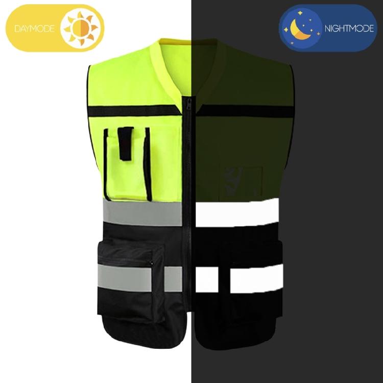 Reflective Safety Vests for Men Women High Visibility Reflective Strips Mesh Vest with Pockets