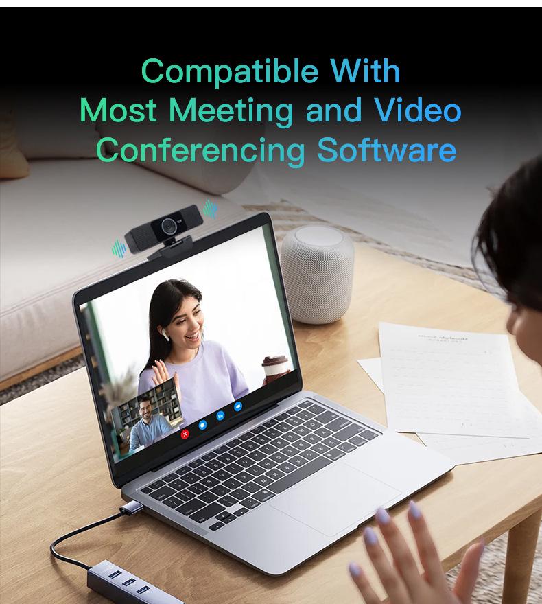 4K Autofocus USB Camera for Online Classes & Video Conferences