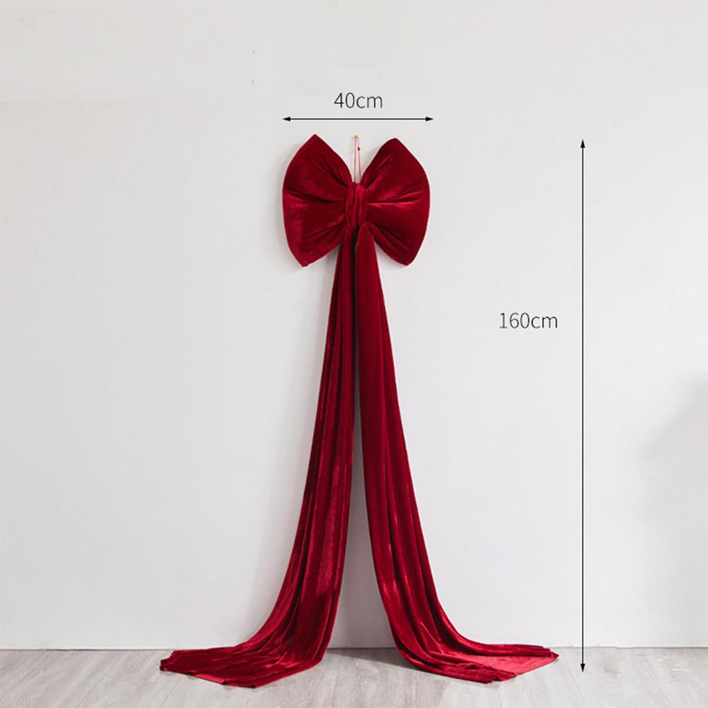 Large Red Bow Tree Topper, Christmas Bow for Tree, Hotel and Mall Decoration