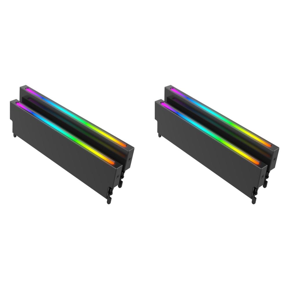 5V-3PIN ARGB RAM Heatsink Heat Spreader Cooler Memory Cooling Vest DDR3 DDR4 DDR5 Memory Module Heatsink for Desktop Computer PC