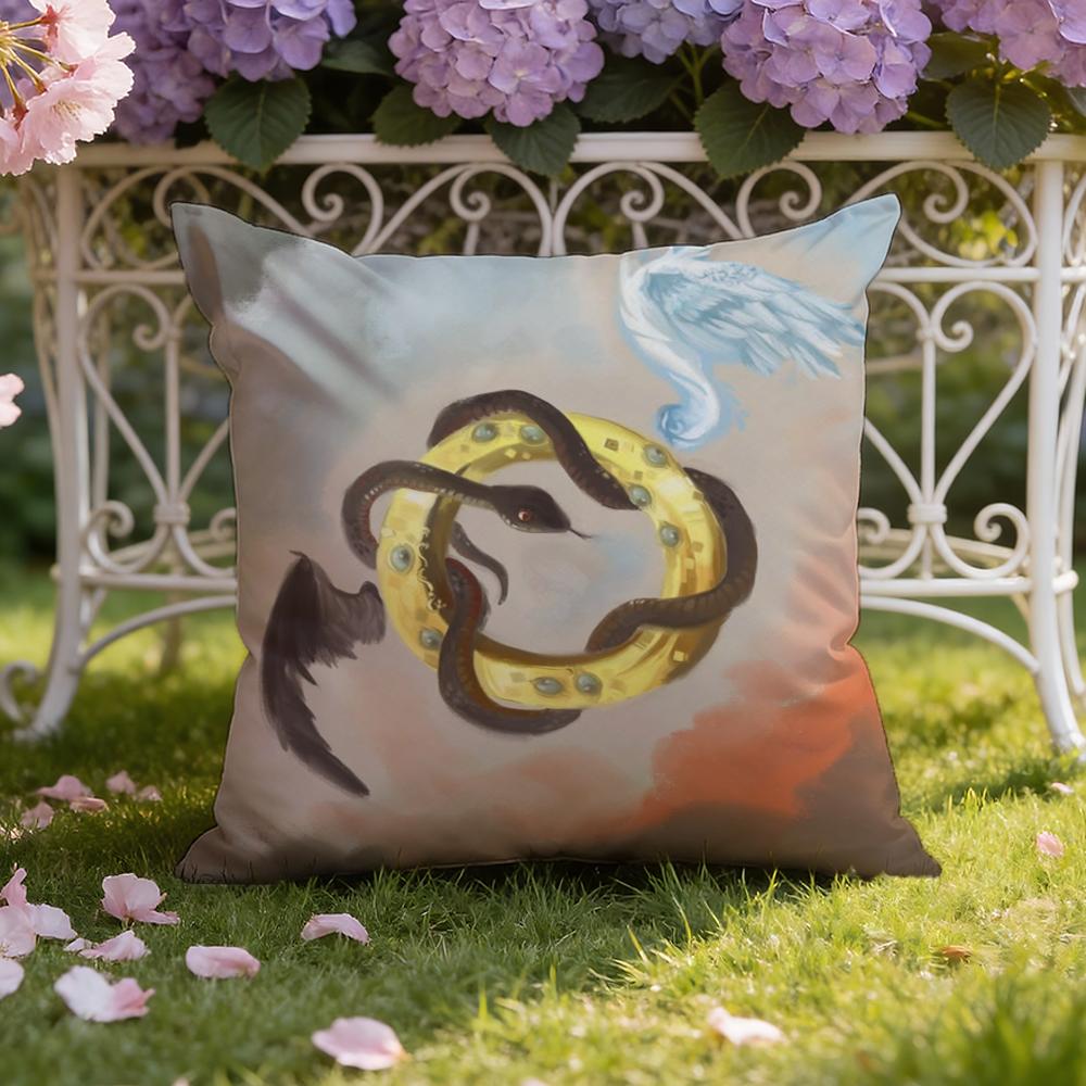 Tv G-Good O-Omens Cushion Cover Home & Car Dual-Scene Pillow Cover: Reversible for Premium Comfort