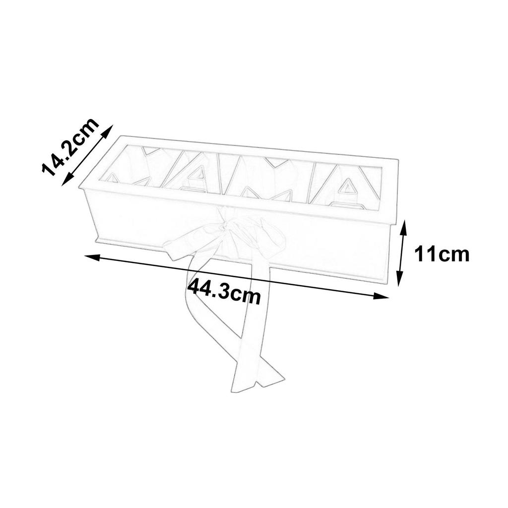 Mama Buchstabenförmige Leere Blumenbox Muttertag Karton Blumenverpackung für Valentinspartys Jubiläum DIY Geschenk Dekoration