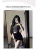 High-Waisted Retro Black Denim Slimming Shorts - 2025 Summer Trend