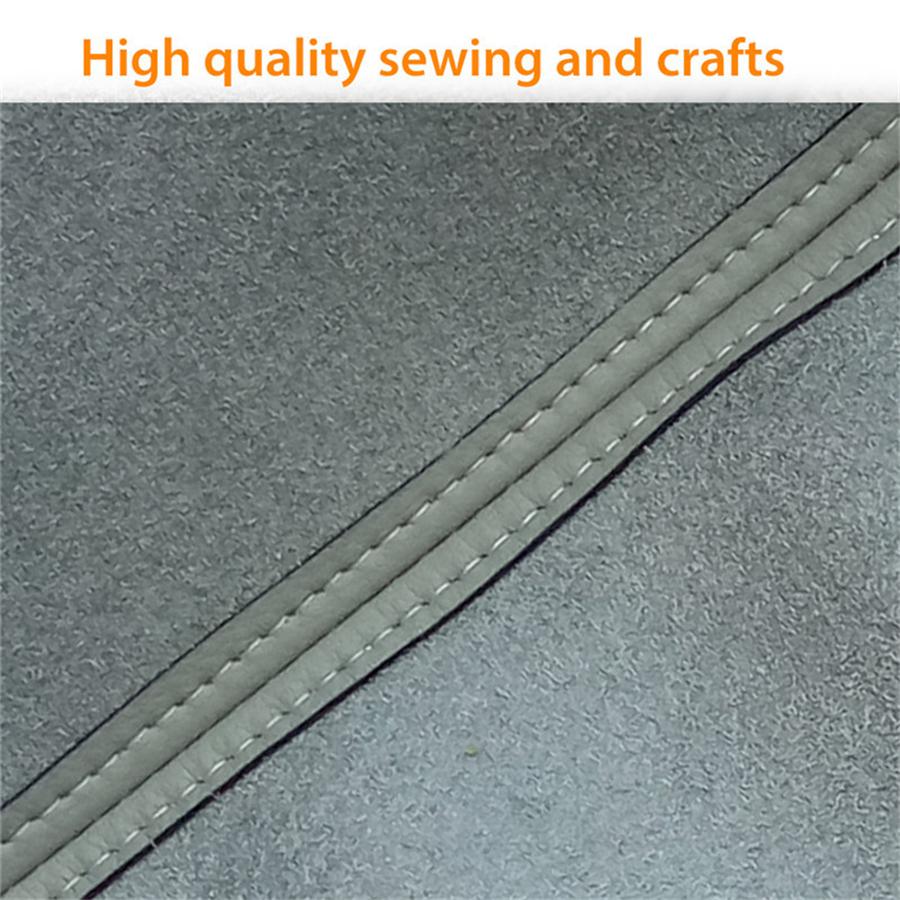 Leather Center Console Lid Armrest Cover Fit For 2009-2015 Honda Pilot Gray