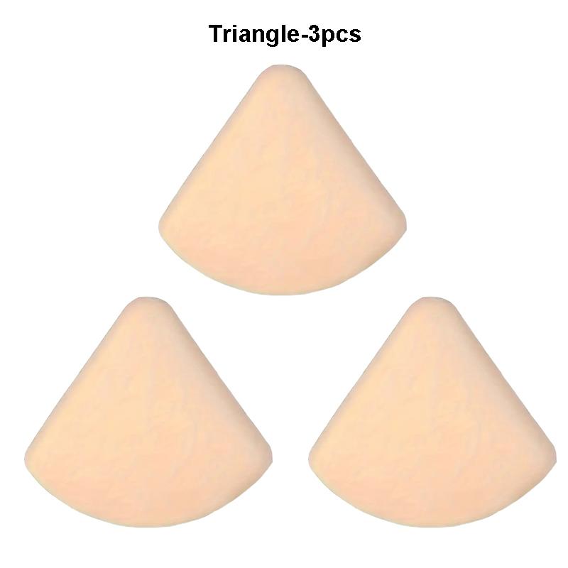 

3 шт. Сухой Влажный Спонж для макияжа, косметический спонж, спонж-кушон, круглой, квадратной, треугольной формы, спонж для макияжа, спонж для пудры, спонж для тональной основы