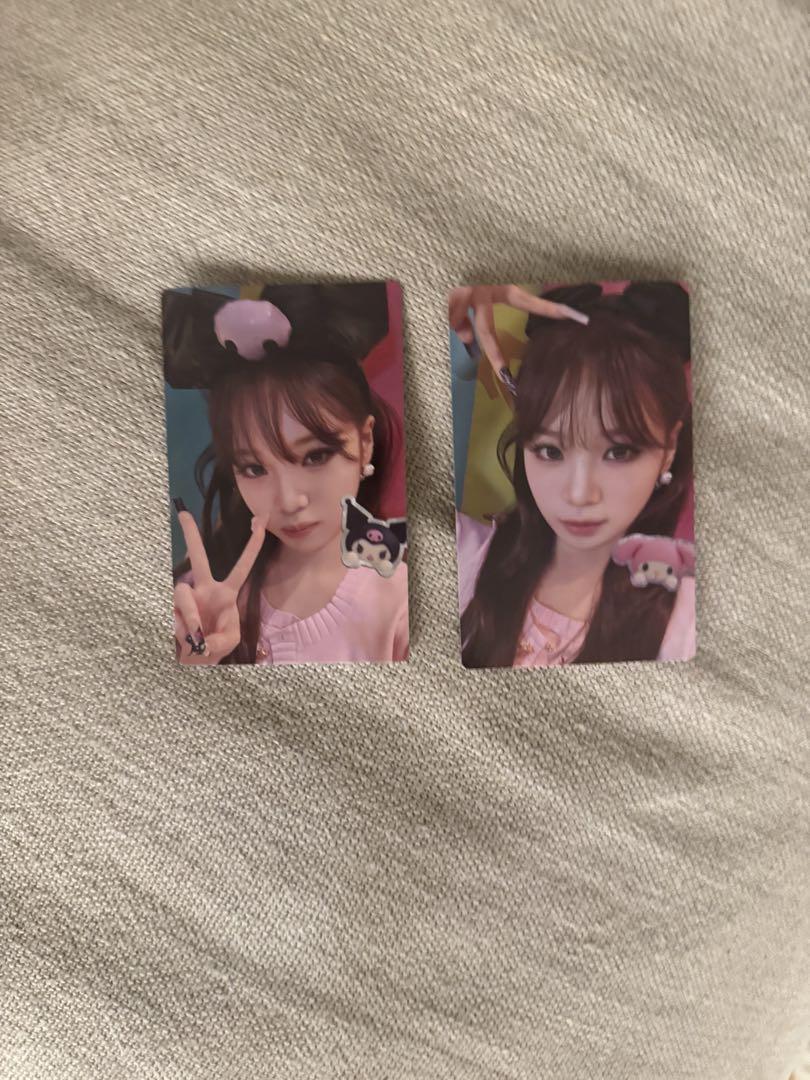 

[USED] lesserafim My Melody Kuromi Edition Trading Cards Chaewon Set of 2