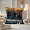 Cushion Cover Anti-dustmite Pillowcase Invisible Zipper Silky Short Plush Sofa Cushion Cover The War Between The Land And The Se
