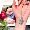 Beauty Is On The Tip Of The Heart, Bright Egg-Shaped Gemstone Necklace, Rich Family Daughter Gold, 18K Gold-Plated Crown Zircon Ring.