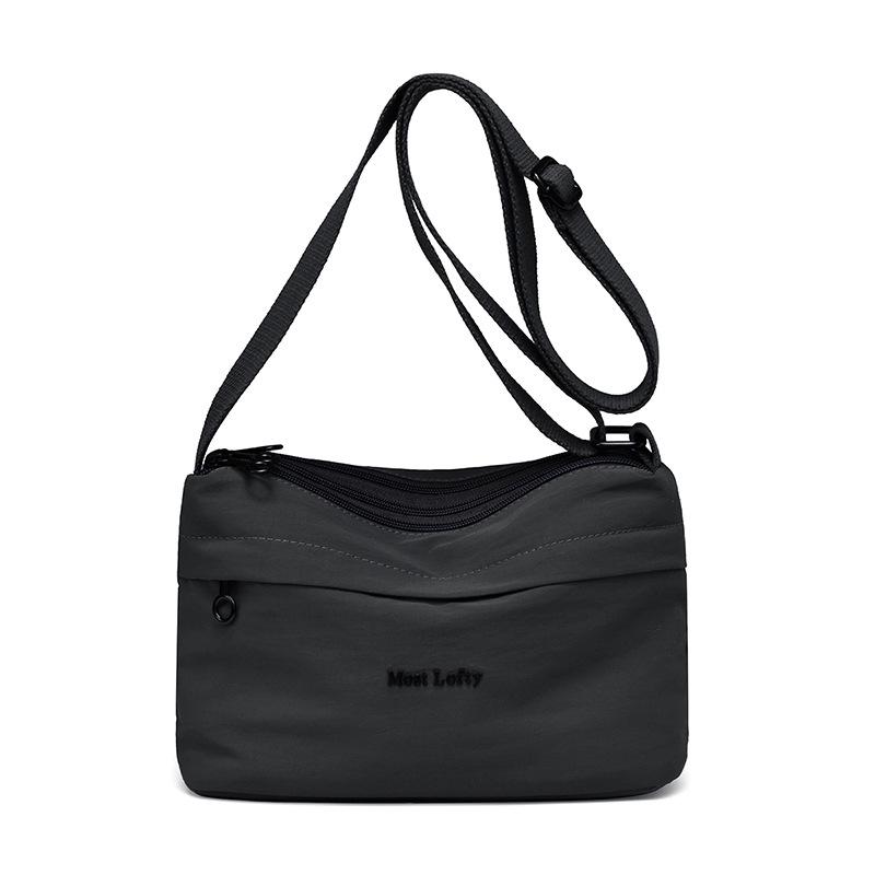 Women's Shoulder Bag Lightweight Large Capacity Multi-compartment Nylon Crossbody Bag