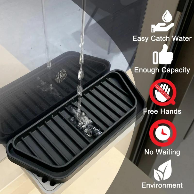 Silicone Refrigerator Drip Tray Reusable Kitchen Fridge Mat Anti Splash Overflow Drainage Catcher for Water Spills
