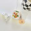 Portachiavi con ciondolo a forma di anatra Love Stars, auricolare Bluetooth wireless, scatola di ricarica per Apple Airpod Pro 2 1 3, custodia in silicone per auricolari