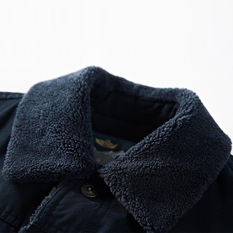 Осенне-зимняя куртка для людей среднего и пожилого возраста с утеплителем Утолщенная — фото 6