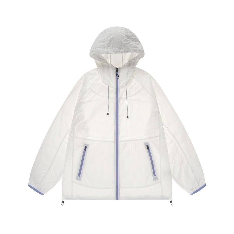 1011 Summer nylon hooded outdoor climbing fishing sunscreen clothing men's thin micro-elastic skin clothing breathable jacket women