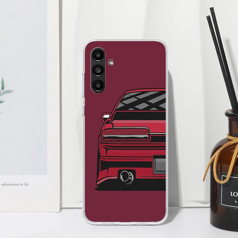 Japan JDM Sports Cars Comic Phone Case For Samsung Galaxy A17 A37 A57 A16 A26 A36 A56 A15 A25 A35 A55 A14 A24 A34 A54 A13 A23 A3