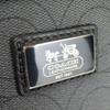 Used COACH Shoulder Bag Op art 70267 PVC gray black