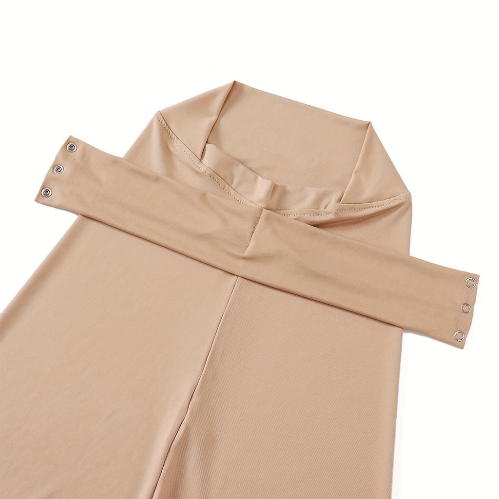 Stretchy Breathable Hijab Snap Closure Hijab for Women Moisture-Wicking All-Season Full Coverage Headscarf,Hijab for Ramadan, Sports & Casual Wear