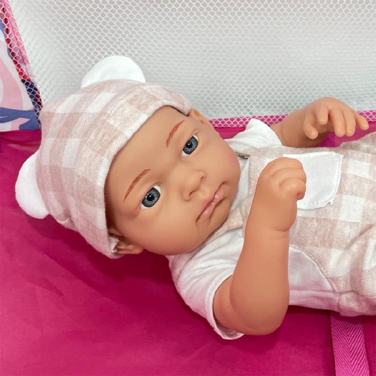 Berço de Boneca Portátil para Aventuras de Faz de Conta das Crianças em Ambientes Internos e Externos Cama Infantil