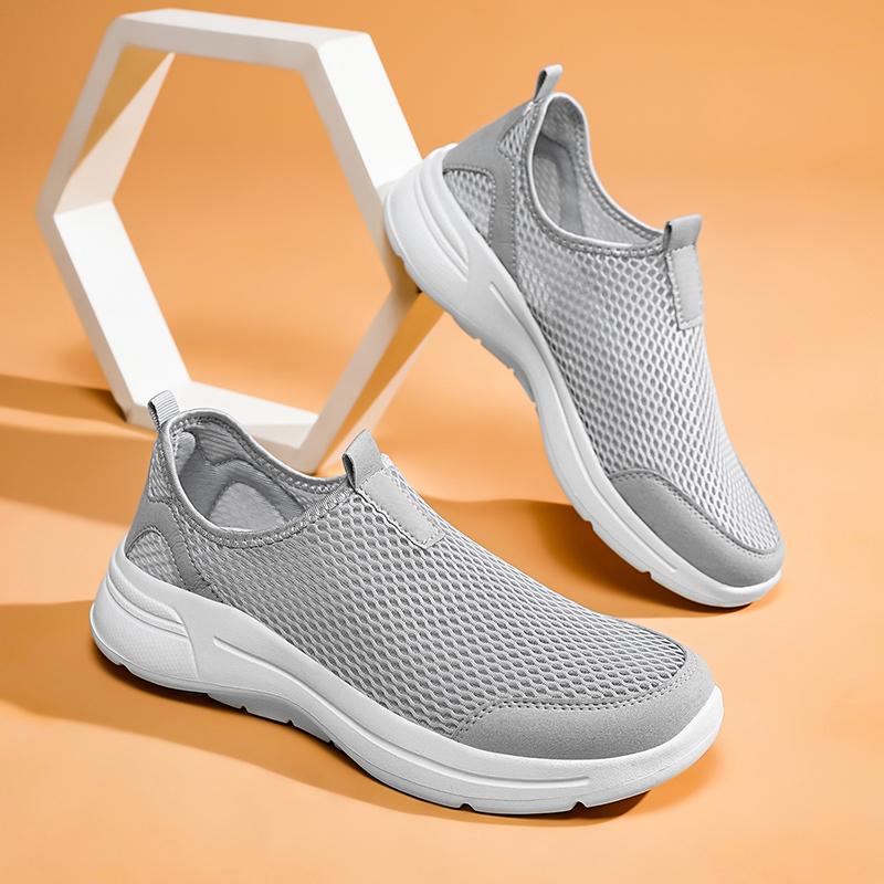 Fashion Men's Sneakers Breathable Mesh Men Casual Shoes Outdoor Non-Slip Big Size Loafers Walking Lightweight Male Tennis shoes
