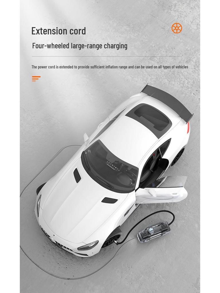 12V Hochleistungs-Doppelzylinder Tragbare Auto-Reifenluftpumpe