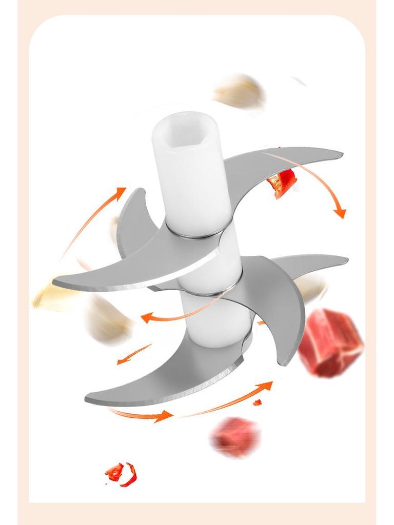 Automatic Garlic Press & Masher: Electric Mince, Paste & Meat Grinder with Chili Pull Feature