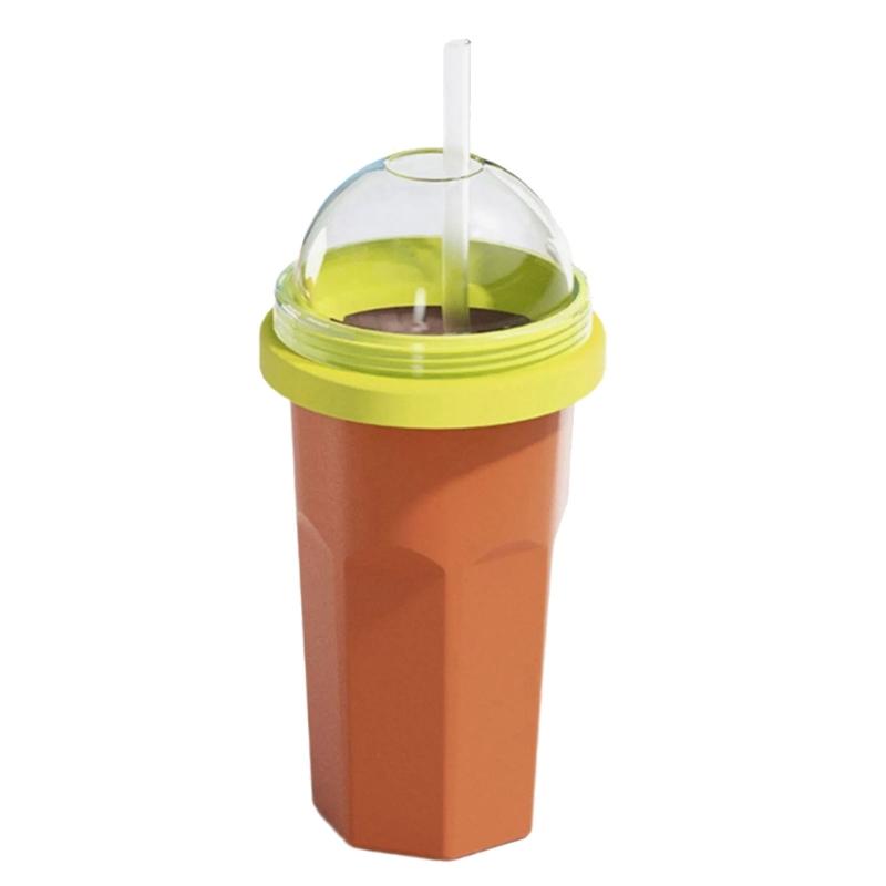 Practical Slushies Maker with Detachable Lid for Beverages Travel Friendly Squeeze Ice Slush Cup For Cold Drink Use