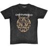 Disturbed Riveted Charcoal Wash Shirt Tshirt Band T-shirt