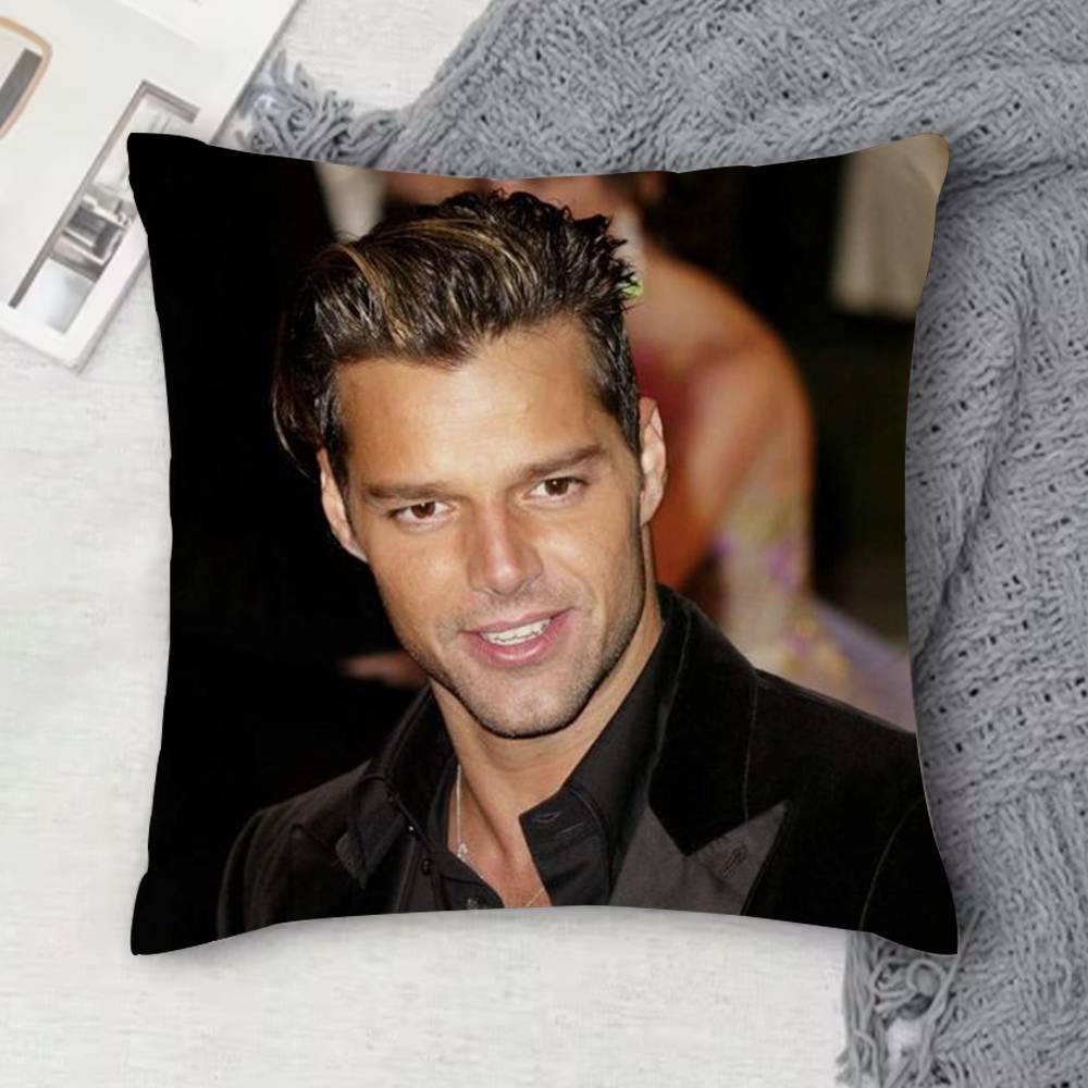 

RRicky Martin Doublesided Printed Square Decorative Cushion Cover for Sofa Living Room Home Decor 30x30 cm