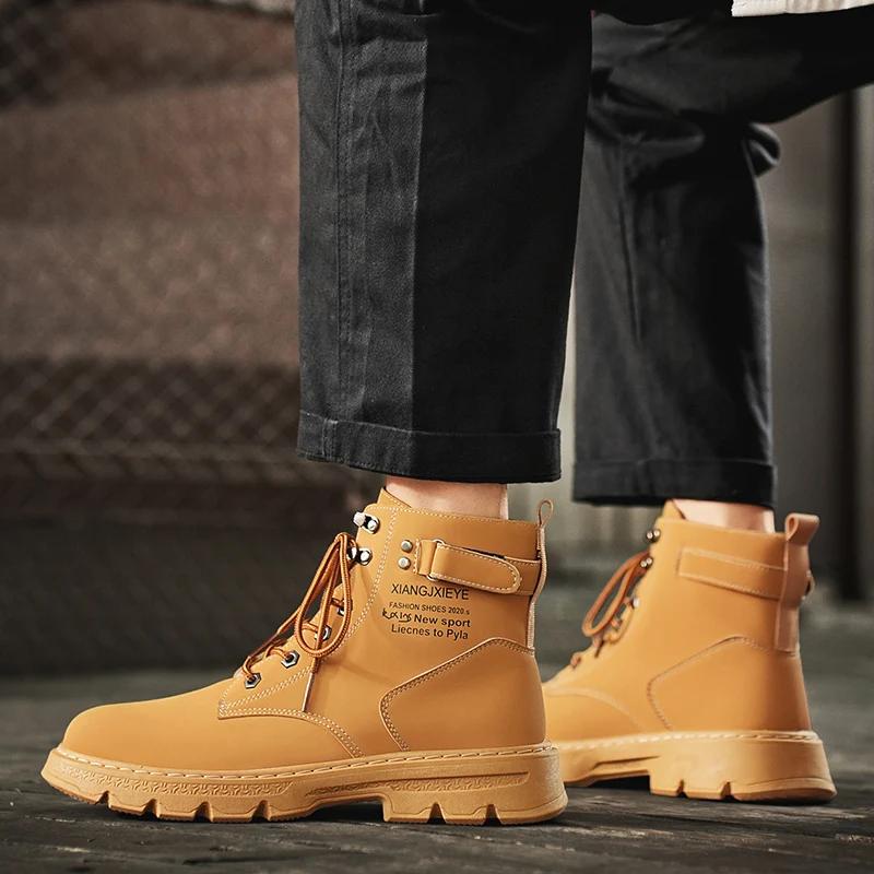New Spring and Autumn Main Promotion High Top Shoes Extra Large Sports Shoes Outdoor Sports and Leisure Men's Shoes Size 39-44