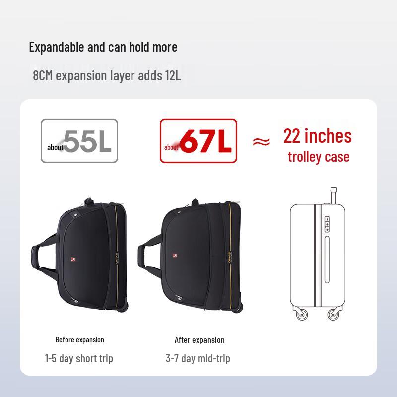 Aiwashi Large Capacity Foldable Carry-on Travel Bag