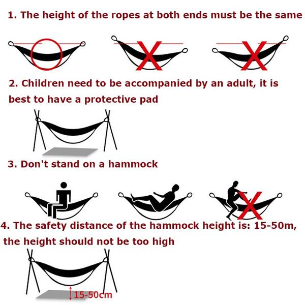450 Pfund Tragbare Baumwoll-Leinwand Reisehängematte Leichte Outdoor-Campinghängematte Strandschaukelbett Ideal für Reisen