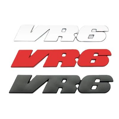 Emblema Logo Metallo 3D Lettere VR6 Adesivi Decalcomanie Per v-v v Polo Golf Jetta Passat B6 Magotan Accessori Auto